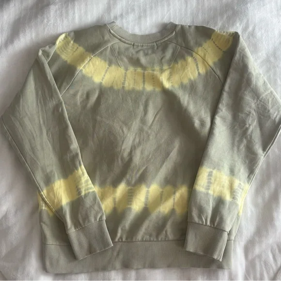 NWOT Unisex Scotch & Soda Beige and Cream Tie-Dye Crewneck Sweater Size S - Picture 3 of 6